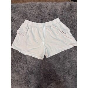 Wild Fable Women's Light Blue Cargo pocket Shorts Size 2X Drawstring Waist